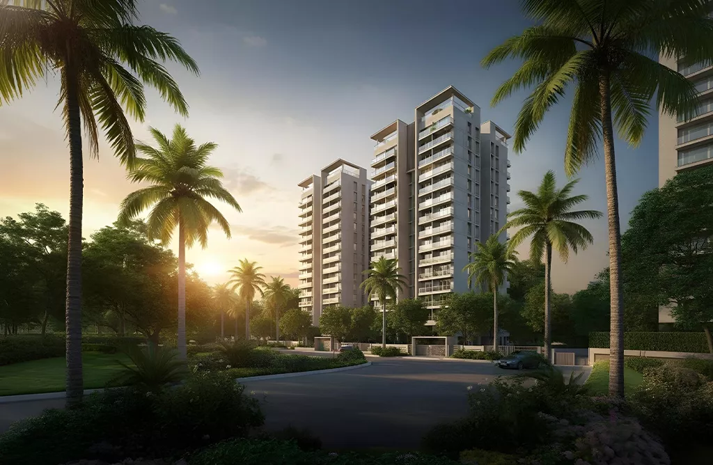 Luxury High-Rise Apartments in Siripuram Surrounded by Greenery