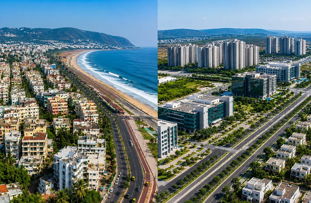 Madhurawada Gated Communities with Wide Roads, Green Spaces, and Modern Flats