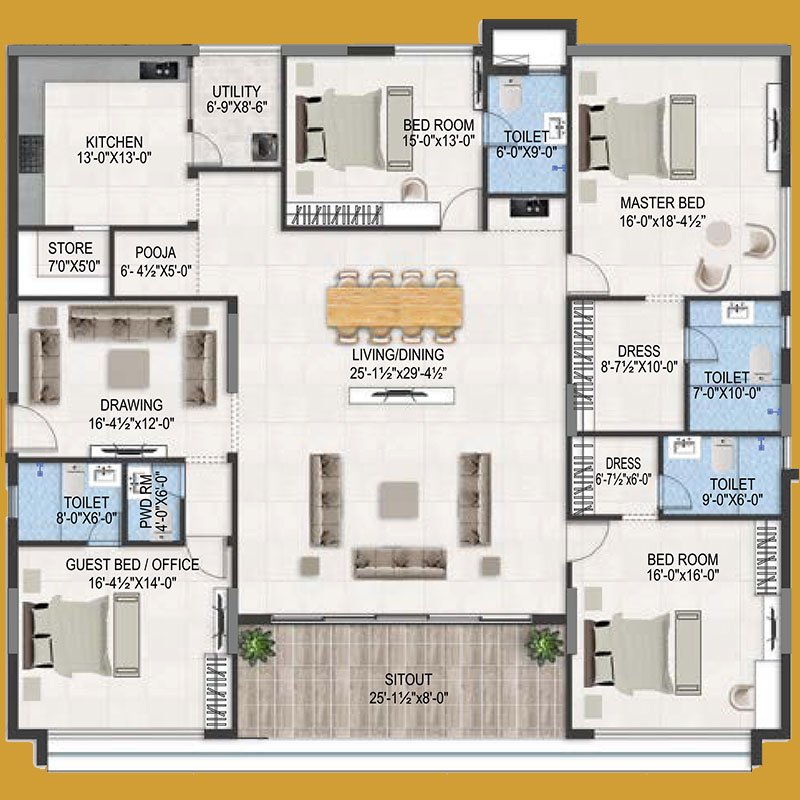 Flat No. 2 | MVV The Peak